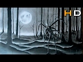 Slenderman In The Forest Speed Drawing Scary Art Timelapse