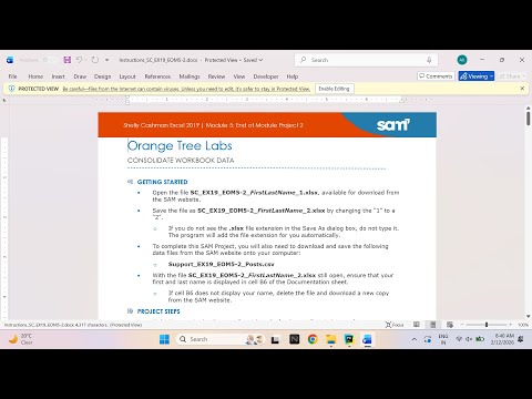 Excel Module 5 Sam End Of Module Project 2