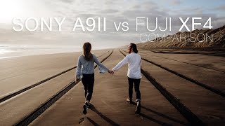 Sony A9II + Fuji XE4 | Real Couples Shoot | BTS | Comparison | RAW Files