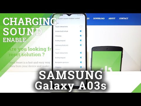 How to Manage Charging Sound in SAMSUNG Galaxy A03s – Adjust Sound of Charging