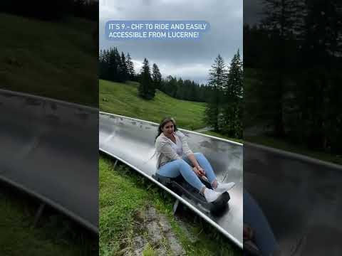 A maior corrida de tobogã da Suíça | Swiss Mountain Coaster na montanha Pilatus, Lucerna