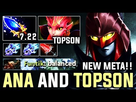 ANA AND TOPSON - 7.22 NEW META PHANTHOM ASSASSIN AND DARK WILLOW WITH AGHNIM'S CRAZY DOTA 2