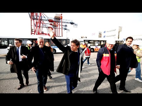 Kicillof visitó a Ferraresi y anunciaron la ampliación del muelle en Dock Sud