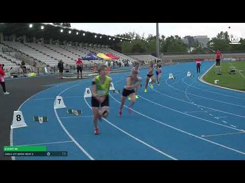 U17 Girls 200m Heat 2: 2022-23 State Combined Events Championships - Saturday