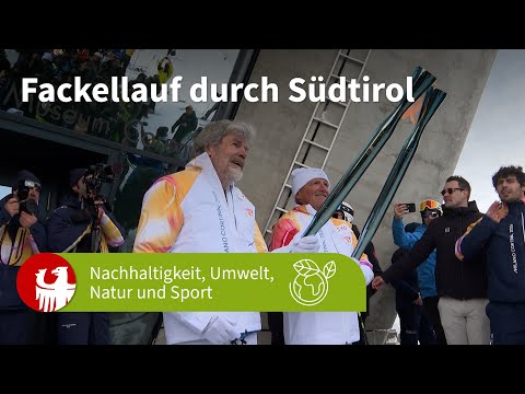 Emotionaler Tag 1 des Fackellaufs durch Südtirol