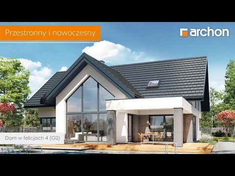 Dom w felicjach 4 (G2) – Nowoczesny dom z antresolą I ARCHON+ Projekty Domów #projektdomu #dom