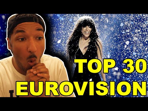 American FIRST REACTION to 30 BEST EUROVISION SONGS OF ALL TIME (Streams ONLY)