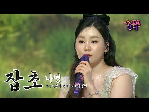 [클린버전] 이렇게 싱그러워도 되나요⁉️ 💚 나영 - 잡초💚 트롯 올스타전 수요일밤에 TV CHOSUN 2507016 방송