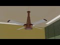 Fan World 6 A Brown White Colored Fan With Simple Design