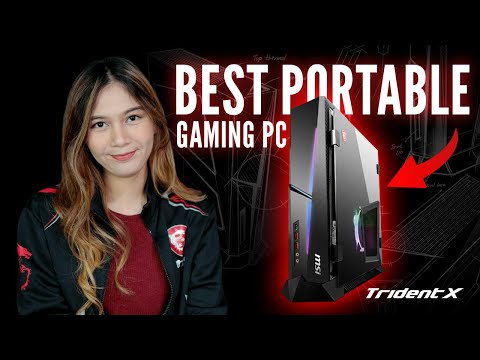 BEST PORTABLE GAMING PC! - MSI MEG Trident X 12th & OPTIX MAG274QRF