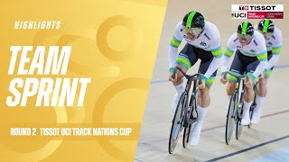 Велоспорт Team Sprint Highlights — Hong Kong | 2024 Tissot UCI Track Nations Cup