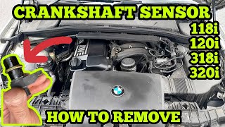 BMW 2A94 2B0C 2AF8 118i 2.0 Digital Motor Electronics Crankshaft Sensor Signal Pulse HOW TO REMOVE