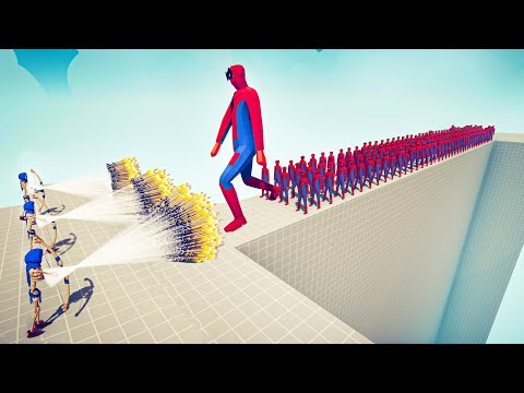 100x SPIDERMAN vs 3x EVERY GOD - Totally Accurate Battle Simulator TABS