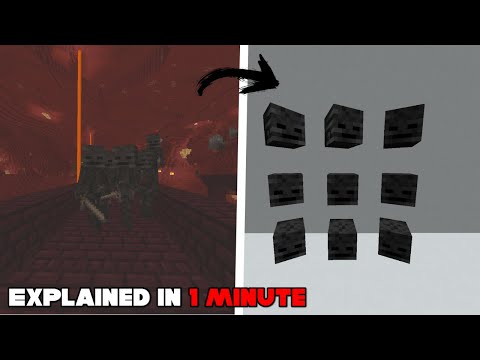 How to Get Wither Skeleton Skulls as Fast as Possible (Minecraft) || 1 Minute Tutorial