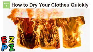r/Sh*ttylifeprotips · how to dry your clothes quickly