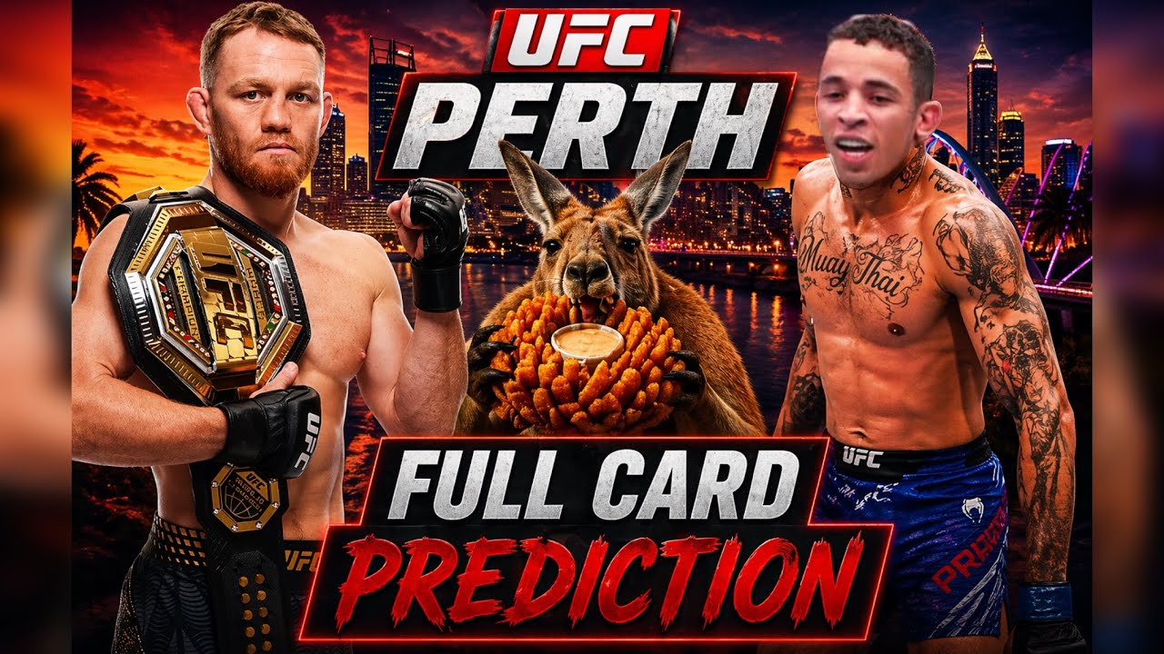 UFC Fight Night Della Maddalena vs Prates Full Card Preview & Predictions