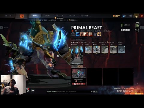 Qojqva checks out new Dinosaur Primal Beast skin from Battle Pass