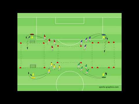 4 Farbenspiel - Kognition - 4 vs 4 - Schnelligkeit - Technik