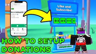 How To Get a DONATION BUTTON in PLS DONATE 💸 on ROBLOX MOBILE (Android/iOS) HOW TO SETUP DONATIONS