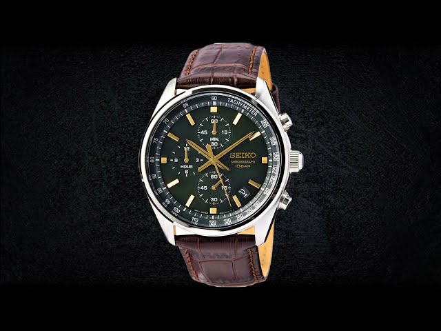 ساعة سيكو كرونوغراف كوارتز رجالية - SSB385