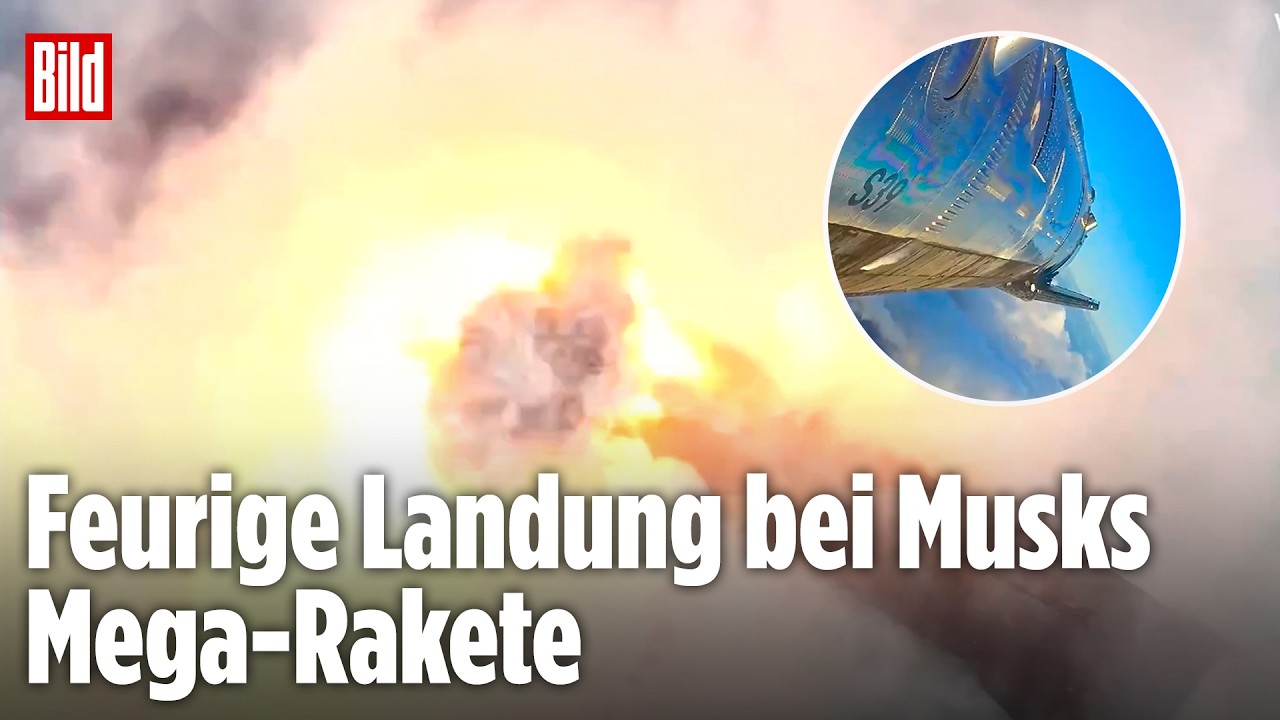 STARSHIP-TESTFLUG: Größte und stärkste Rakete aller Zeiten landet im Flammen-Inferno!