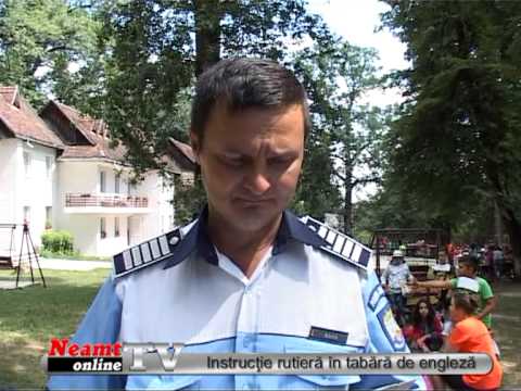 Instrucţie rutieră în tabără de engleză