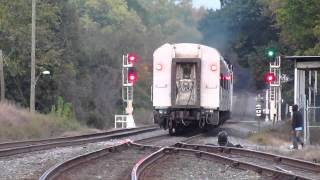preview picture of video 'Amtrak Trains 76 and 79 Greensboro Double Depart'