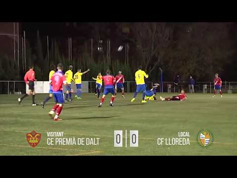 Resum del CF Lloreda - CE Premià de Dalt (0-0)