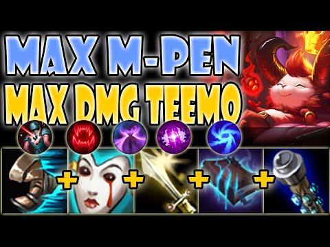 MAX Mpen MAX Damage Teemo is a MONSTER carry! [Teemo vs Darius] S10