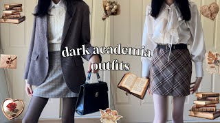 dark academia outfits - autumn/fall ootd | SAII
