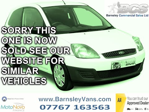 2009 09 FORD FIESTA 1 4TDCI VAN 98K COUNCIL OWNED FROM NEW BARNSLEY REVIEW U3584