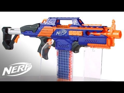 2012 Nerf RAPID STRIKE CS-18 Elite Soft 18 Dart Clip Automatic Battery Gun  Toy