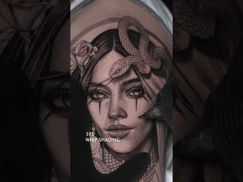 Whip Shading with a 3RL ✍🏼 #tattooartist #shorts