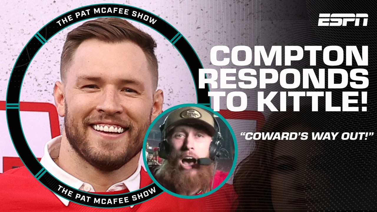 Will Compton RESPONDS to George Kittle's call out 🗣️ 'THE COWARD'S WAY OUT!' | The Pat McAfee Show