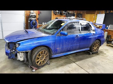 I Bought a FLOODED TOTALED Subaru WRX STI from a Salvage Auction & I'm going to Rebuild It!