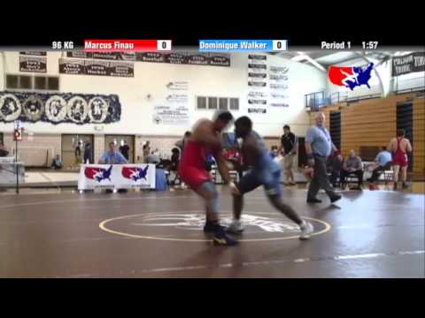 2012 Univ. WTT: 96 KG - Marcus Finau (NYAC) vs. Dominique Walker (Southeast fire)