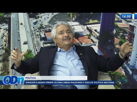 Senador Elmano FeÌrrer celebra obras piauienses e discute poliÌtica nacional 25 10 2021