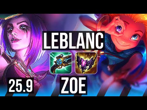 LEBLANC vs ZOE (MID) | VN Challenger | 25.9