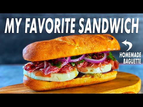 My New Favorite Sandwich - The Chopped Italian With A Homemade Baguette