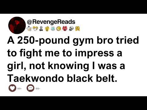 [HISTORIA COMPLETA] Un compañero de gimnasio de 250 libras intentó pelear conmigo sin saber que e...