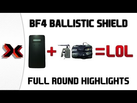 Ballistic Shield + C4 = lol (Battlefield 4 full round highlights - c4 two choppers)
