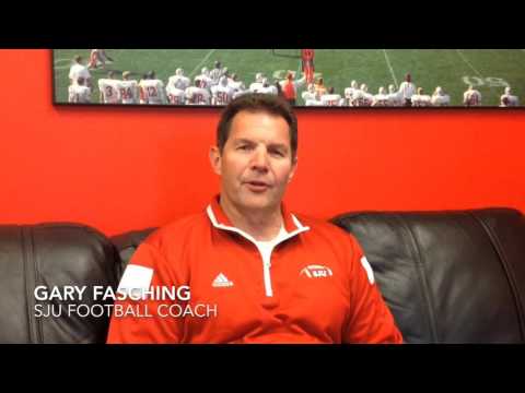 Interview w/SJU Football Coach Gary Fasching - 2016 Spring Game