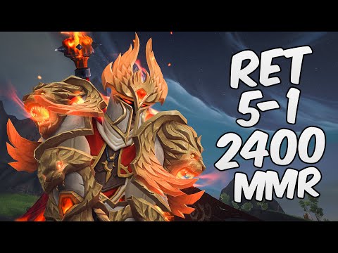 Ret Paladin PvP TWW 5-1 2400 mmr Solo Shuffle The War Within