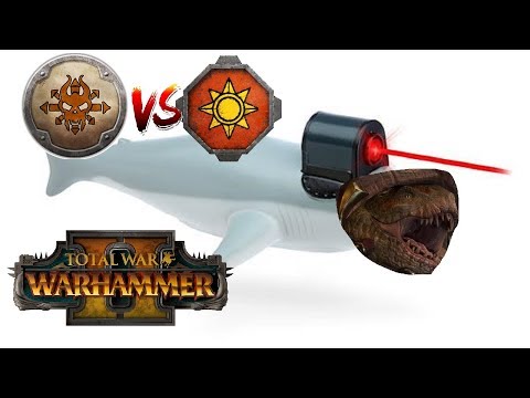 Lasers, Trolls & Dinos Oh My  | Norsca vs Lizardmen - Total War Warhammer 2