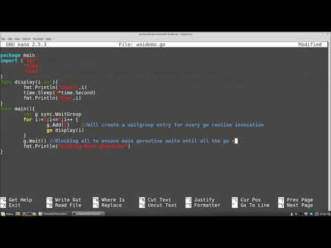 Go (golang) Tutorials - Concurrency Waitgroups