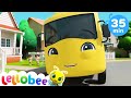 Wheels On The Bus V1 How To Nursery Rhymes Lellobee Baby Songs For Learning