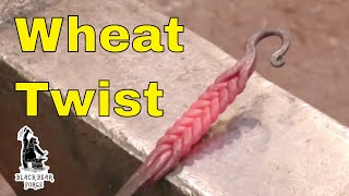 Chevron or Wheat twist, forge welding twists