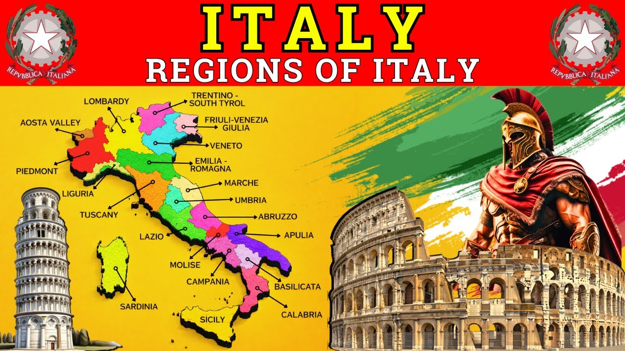 Italy Map Explained 🇮🇹 | 20 Regions of Italy