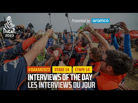 Interview of the day presented by Aramco - Stage 14  - #Dakar2023