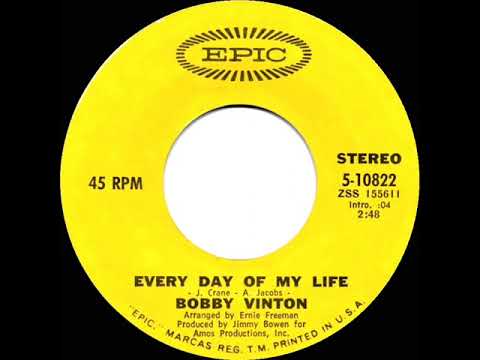 1972 HITS ARCHIVE: Every Day Of My Life - Bobby Vinton (stereo 45)